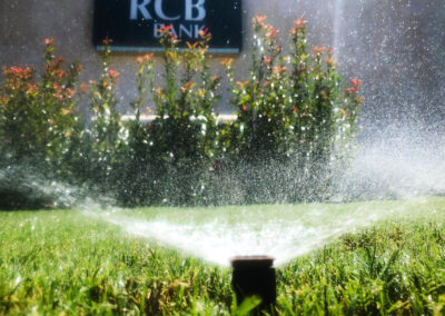 RCB Bank in Collinsville, OK 2018 Sprinkler System & Drainage System Install