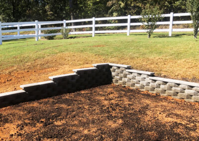 Retaining Wall & Drainage System Claremore, OK 2018